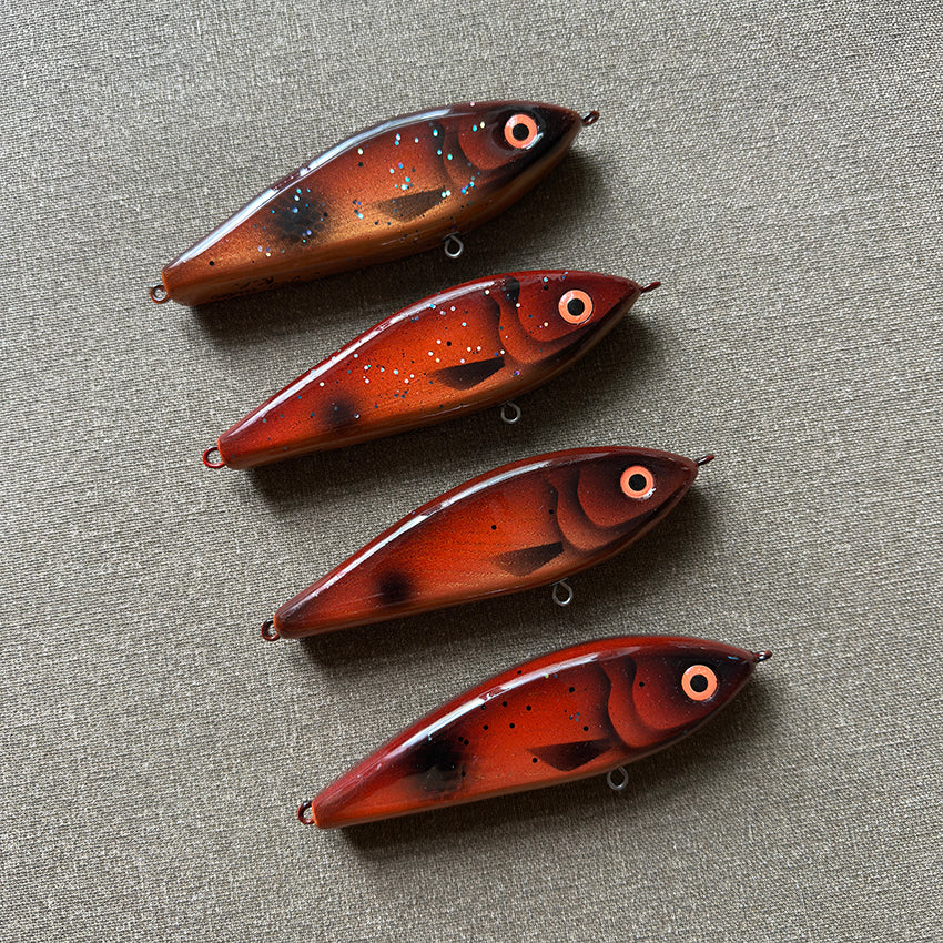 Johnny Jerk dark orange, 14cm, slow sinking, about 80 grams