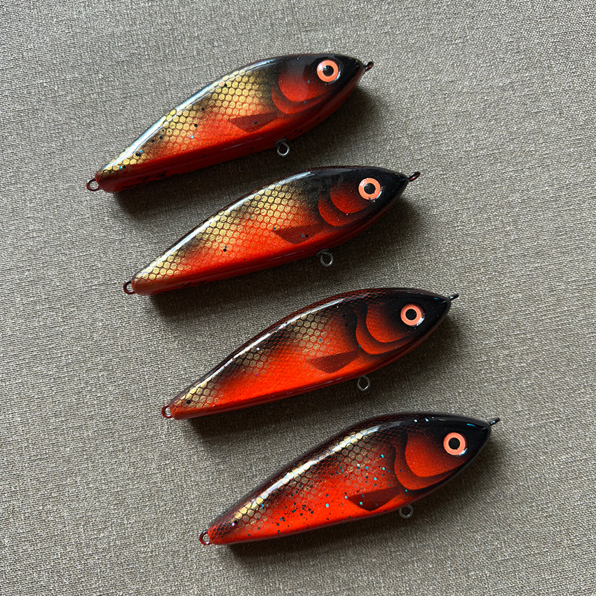 Johnny Jerk red, 14cm, slow sinking, about 80 grams