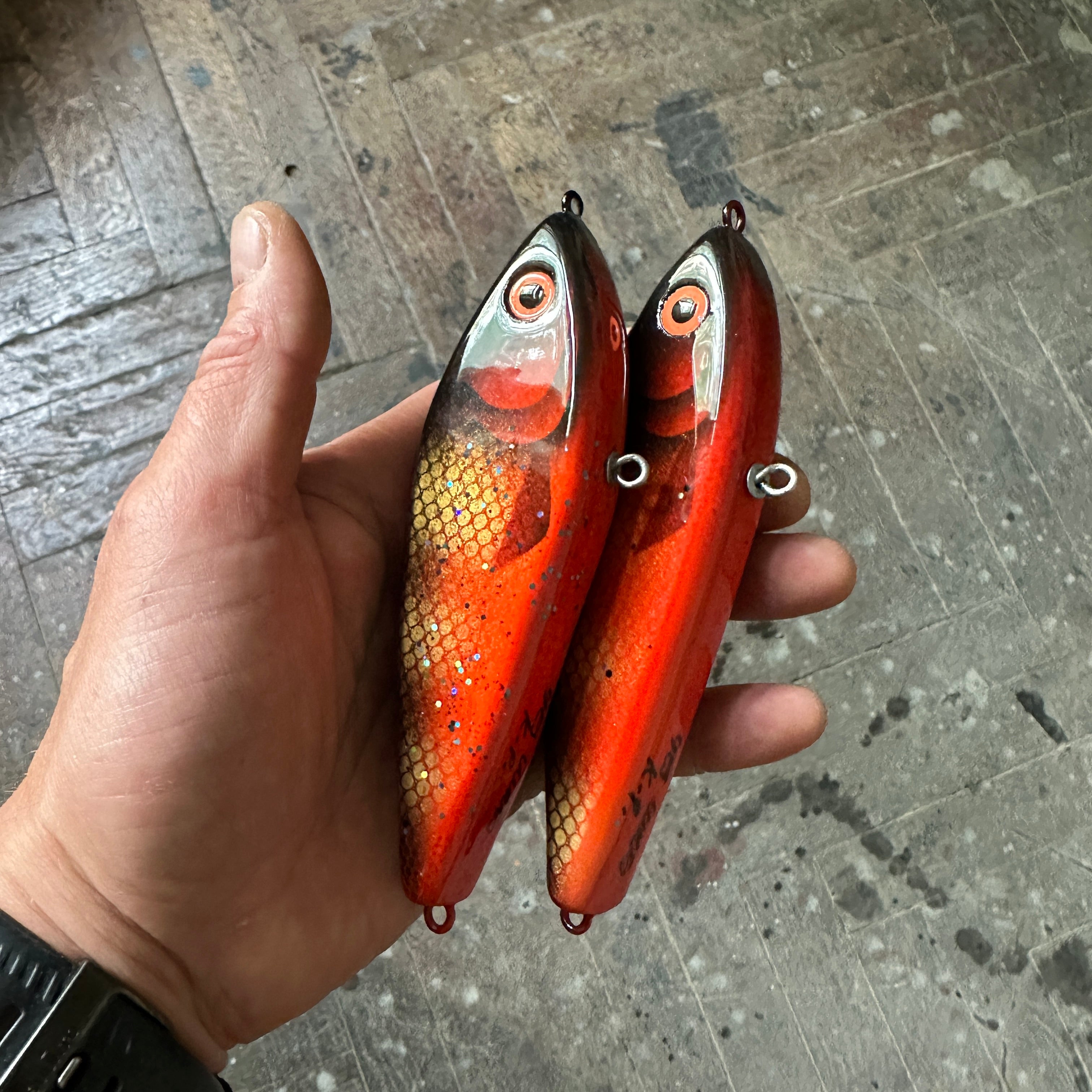 Johnny Jerk red, 14cm, slow sinking, about 80 grams