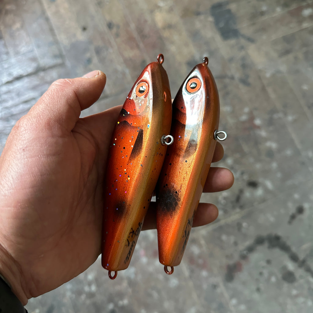 Johnny Jerk dark orange, 14cm, slow sinking, about 80 grams